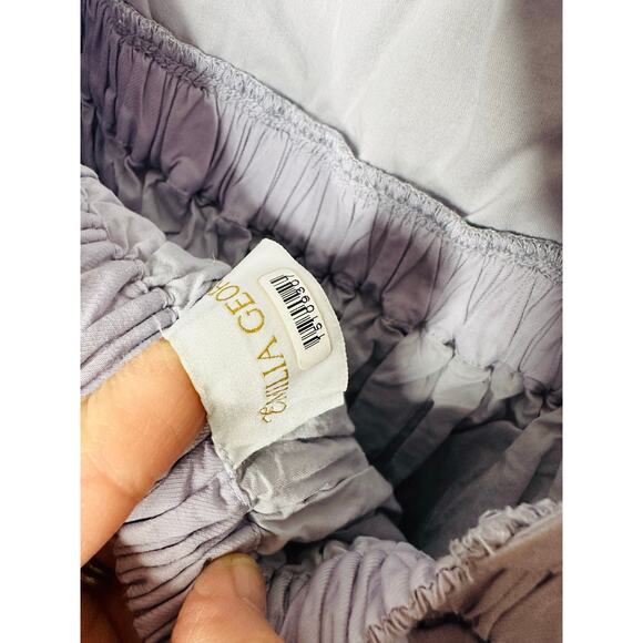 EMILIA GEORGE Purple Cotton Blend Sweetheart Empire Isabella Maternity Dress M - Picture 8 of 12